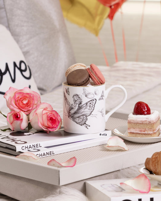 Alice in Wonderland Alice Riding Butterflies Majestic Mug - Maison SIA