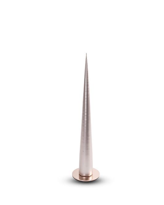 Cone candle in Champagne Metallic - Maison SIA