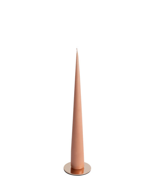 Cone candle in rosy caramel - Maison SIA