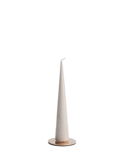 E&E - Cone candles in white ash - Maison SIA
