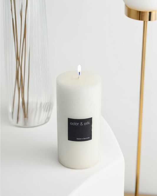 Elderflower Pillar Candle H15cm - Maison SIA