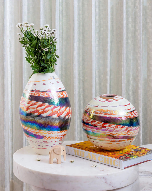 Kenya Artisan Oval Vase - Maison SIA