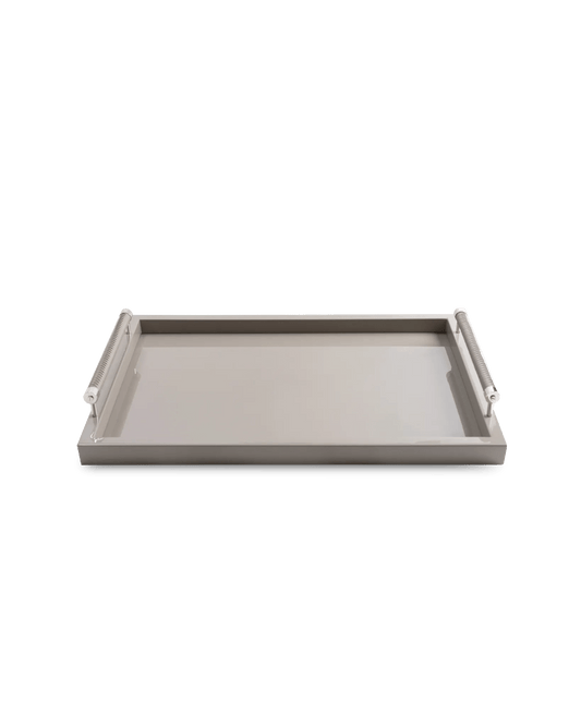 Large Grey Lacquered tray - Maison SIA