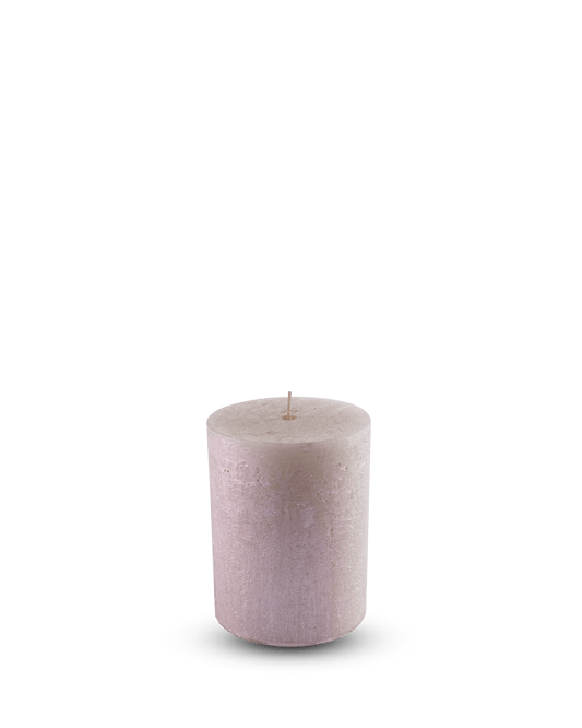 Metal Cylindrical Rustic Candle H - 13cm - Maison SIA
