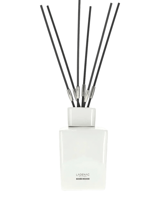 Minimal Boisse Mousee Reed Diffuser in white ceramic jar - Maison SIA