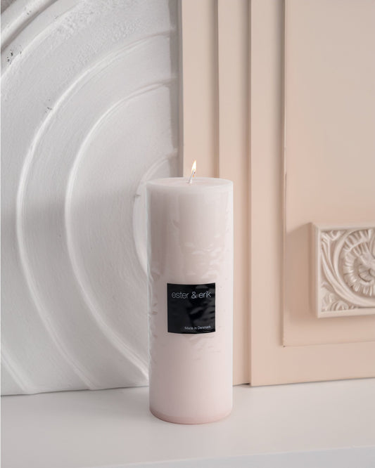 Rosewater Pillar Candle H20cm - Maison SIA