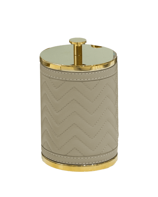 Round Box with lid in Grey - Maison SIA