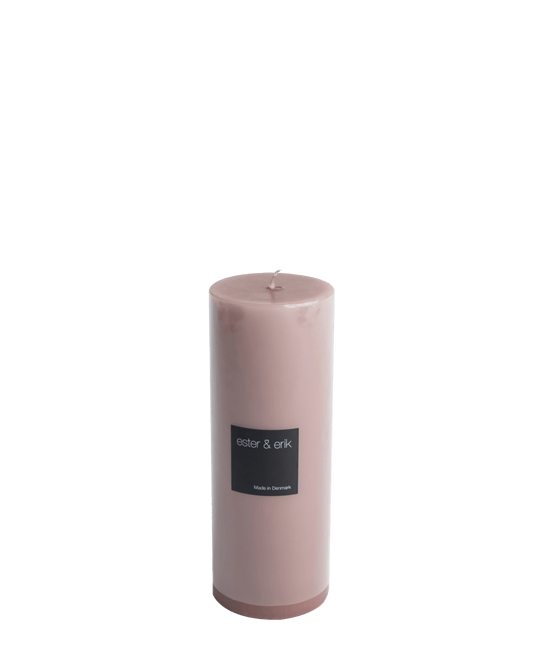 Soft rose Pillar Candle H20cm - Maison SIA