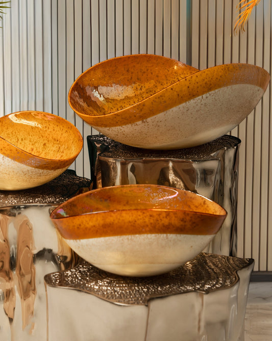 Topazio small folded bowl - Maison SIA