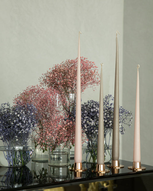 Cone candle in white ash - Maison SIA