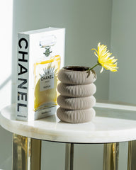 Beygl Vase in Deep Taupe 14 cm