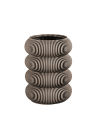 Beygl Vase in Deep Taupe 14 cm