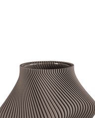 Bloz Vase in Deep Taupe 20 cm