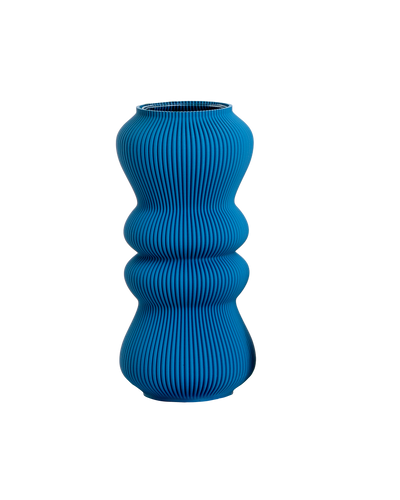 Bobe Vase in Mosaic Blue 30 cm