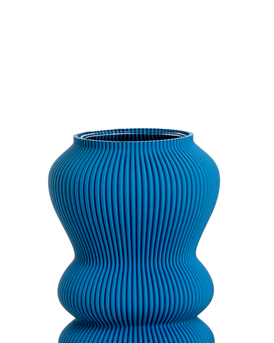 Bobe Vase in Mosaic Blue 30 cm