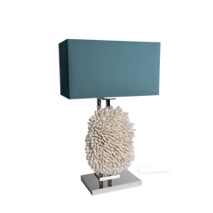 PF Coral Table Lamp With Turqoise Green Shade - Maison SIA