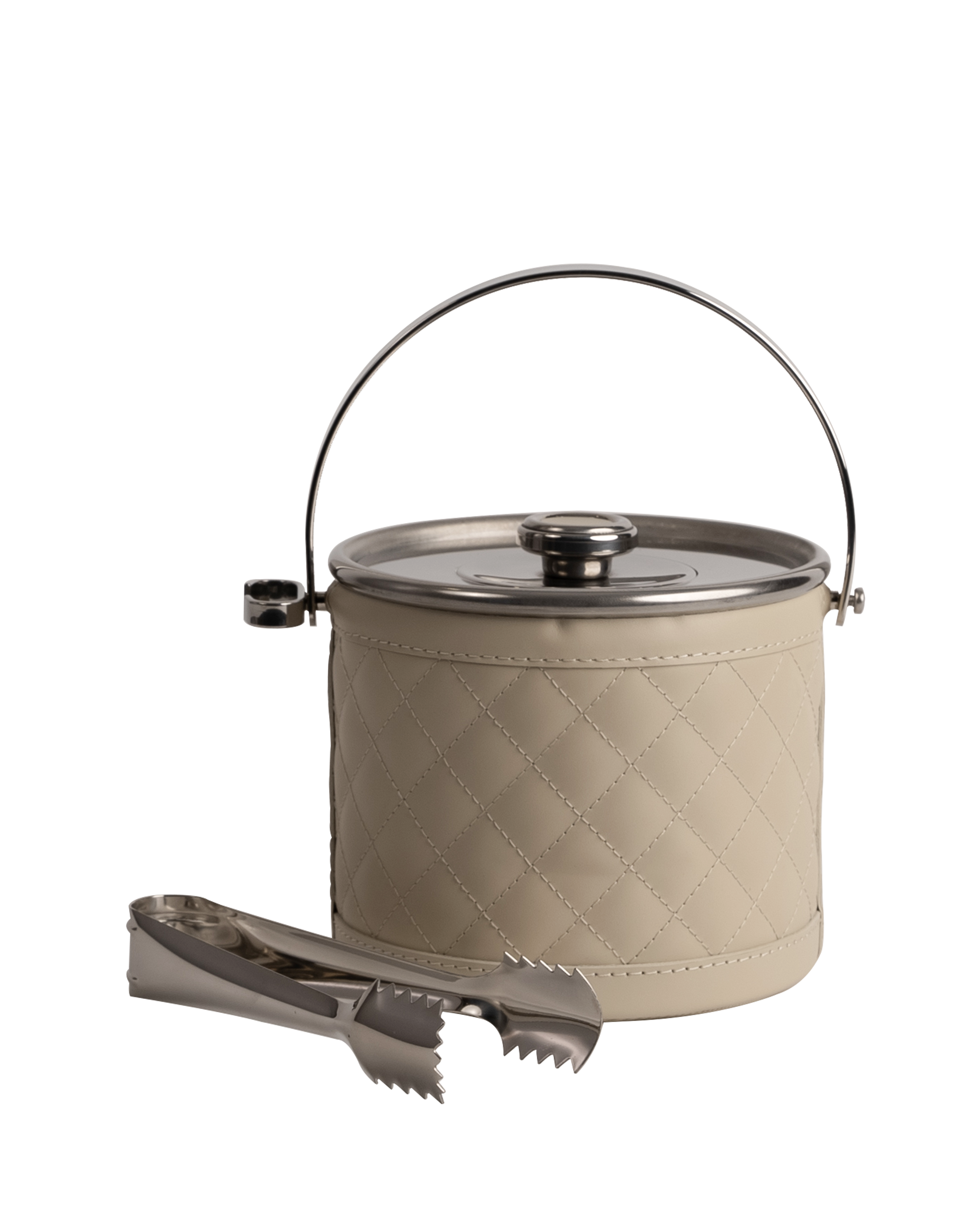 Gio- Stainless Steel Ice Bucket in Ivory - Maison SIA