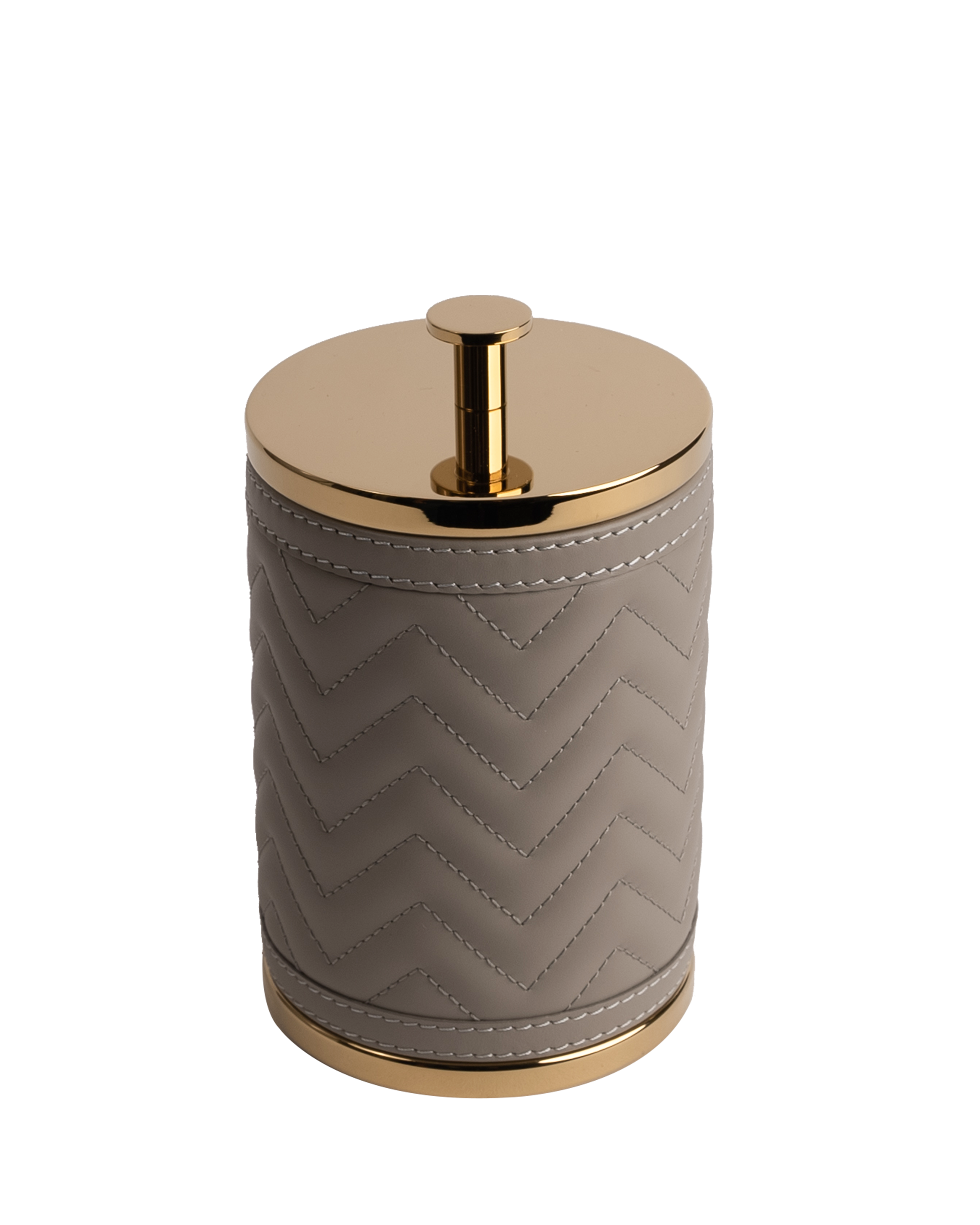Gio- Round Box with lid in Grey - Maison SIA