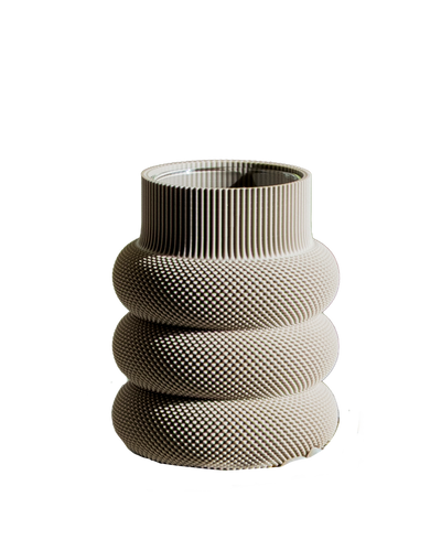 Dorn Vase in Deep Taupe 14 cm