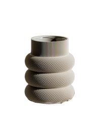 Dorn Vase in Deep Taupe 14 cm
