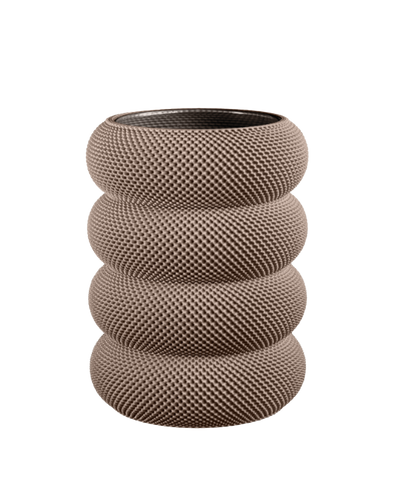 Dorn Vase in Deep Taupe 20 cm