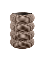 Dorn Vase in Deep Taupe 20 cm