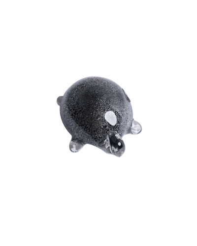 Tortoise mini black & silver