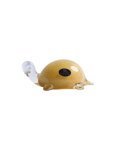 Tortoise mini yellow & silver