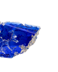 EROSION N°4 Cobalt blue glass and white earthenware
