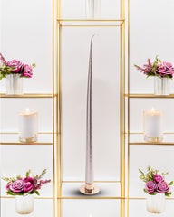 Taper Candle in Champagne Metallic
