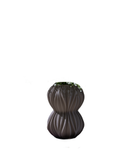 Fald Vase in Deep Taupe 16 cm