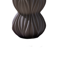 Fald Vase in Deep Taupe 16 cm