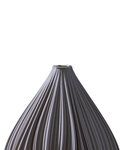 Fald Vase in Deep Taupe 19 cm