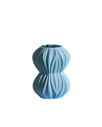 Fald Vase in Faded Denim 16 cm