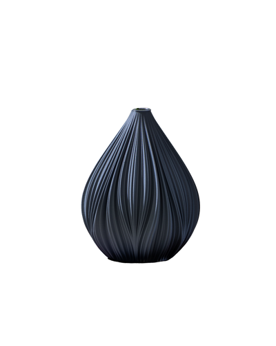 Fald Vase in Graphite 19 cm