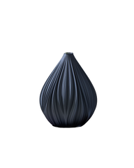 Fald Vase in Graphite 19 cm