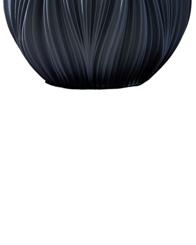 Fald Vase in Graphite 19 cm