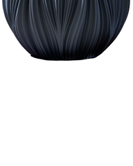 Fald Vase in Graphite 19 cm