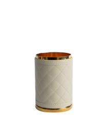 Round Box with lid in Ivory