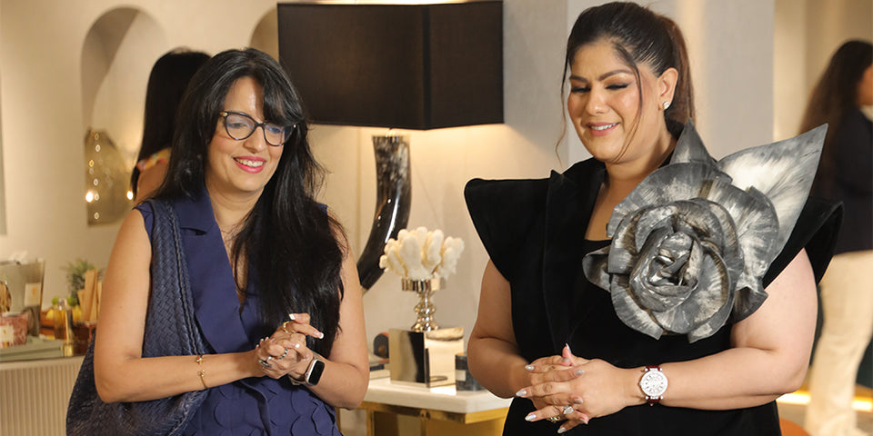 L-R: Natasha Kochhar, Vratika Gupta