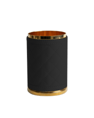 Round Box with lid in Black