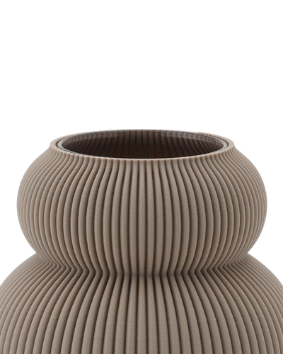 Koyl Vase in Deep Taupe 16 cm