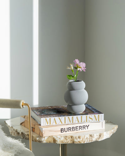 Koyl Vase in Stone Grey 16 cm