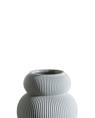 Koyl Vase in Stone Grey 16 cm