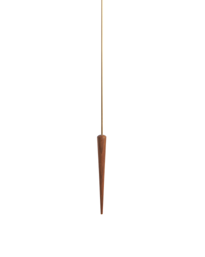 PUNTO Y COMA G BRASS-WALNUT CLOCK