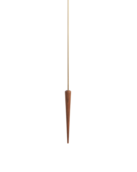 PUNTO Y COMA G BRASS-WALNUT CLOCK