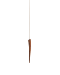 PUNTO Y COMA G BRASS-WALNUT CLOCK