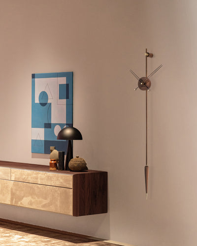 PUNTO Y COMA PREMIUM WALNUT CLOCK