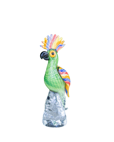 Parrot cacatua green & colored big