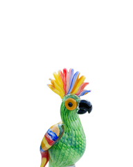 Parrot cacatua green & colored big